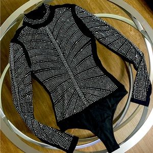 Rhinestone one piece